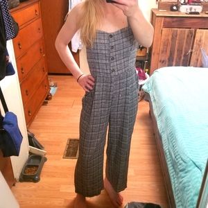 Plaid Jumpsuit